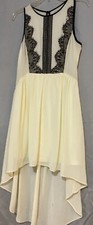 White W/ Black Lace Love Culture Mermaid Lace Fit Flow Sz Lg Summer Spring Dress