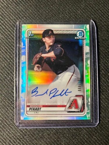 2020 Bowman Chrome Draft 1st Brandon Pfaadt Auto /499 Arizona Diamondbacks