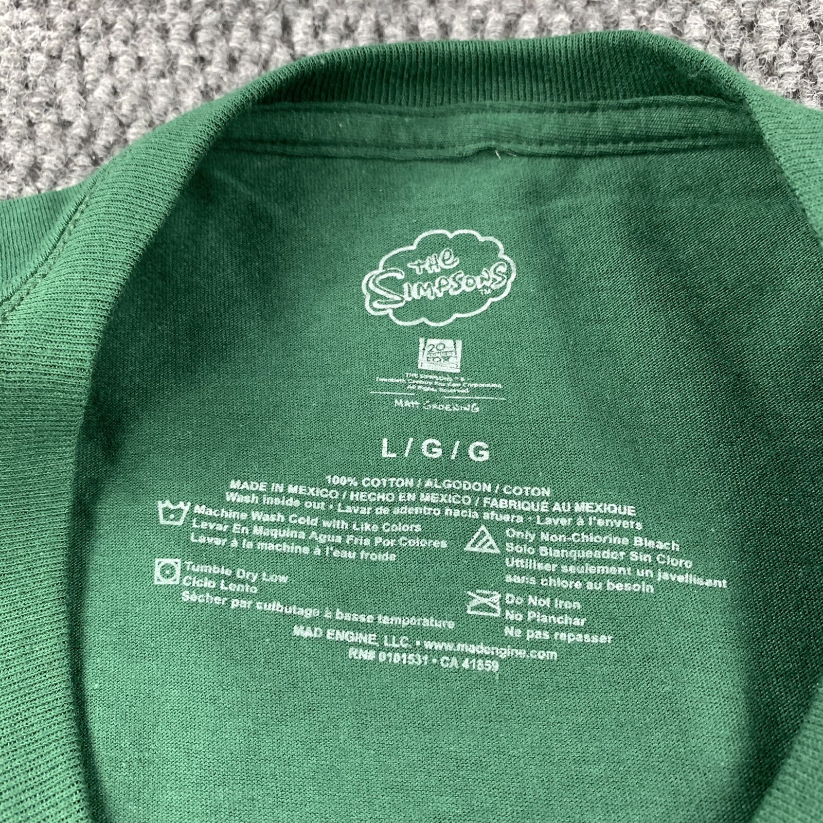 The Simpsons Large Short Sleeve T Shirt Simpson Family Conga Line Homer