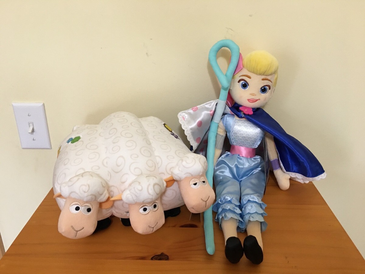 New Disney Store Little Bo Peep Billy Goat and Gruff Plush 2 pc