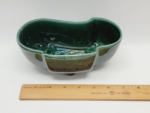 Vintage Footed Planter Green #402 USA 7.5” - Picture 13 of 15