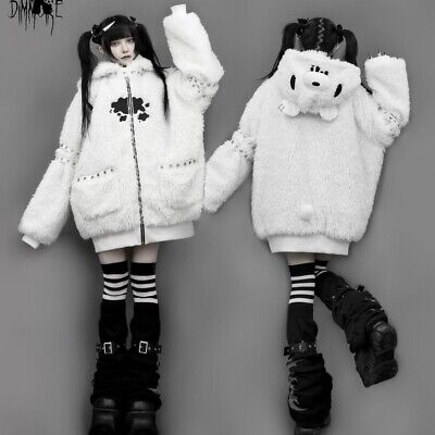✓ GLOOMY bear x DimMoire Fleece Hoodie Boa Parka black ✓ GLOOMY bear x DimMoire Fleece Hoodie Boa Parka black