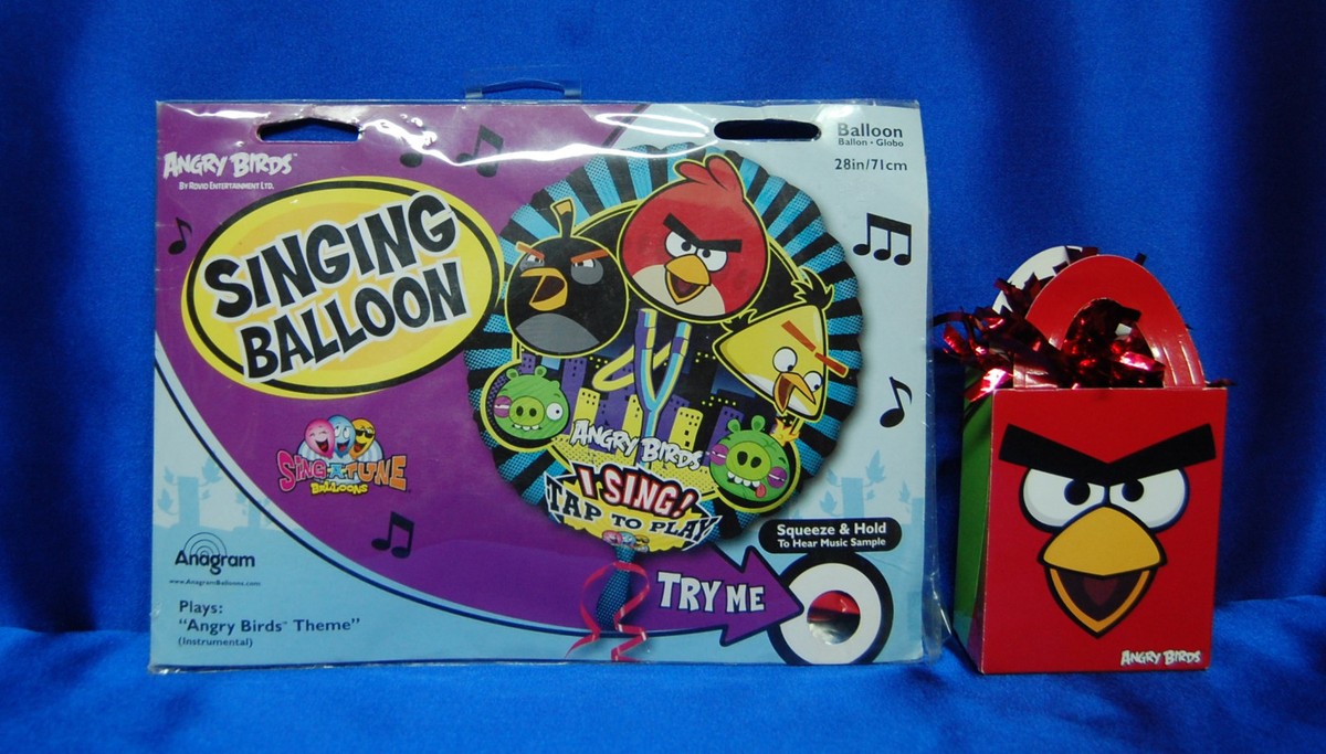 ANGRY BIRDS NON SINGING Mylar Balloon Angry Birds Balloon Huge 28
