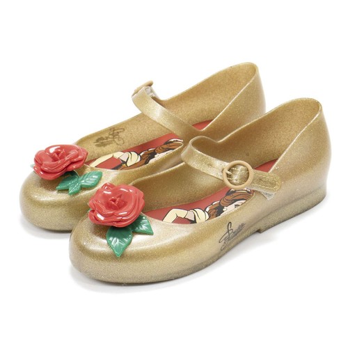 New Mini Melissa Sweet Love And Beauty And The Beast Toddler Flats - Picture 2 of 8