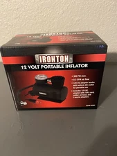 Ironton 12 Volt Portable Tire Inflator - 300 Max. PSI, 0.3 CFM