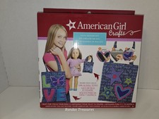 American Girl Tote Bag Design Kit Arts  Crafts Ages Girl and Doll Totes