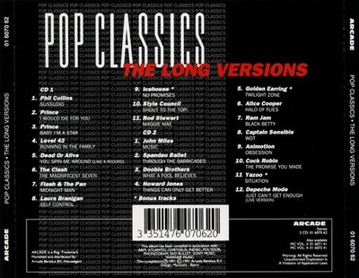 VARIOUS ARTISTS POP CLASSICS: THE LONG VERSIONS, VOL. 2 NEW CD