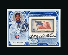 2005 Leaf Century 1st Day Issue Stamp Billy Williams AUTO Autograph 01/25 *2214