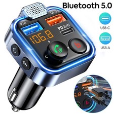 Bluetooth Car FM Transmitter MP3 Player Hands free Radio Adapter Kit USB Charger
