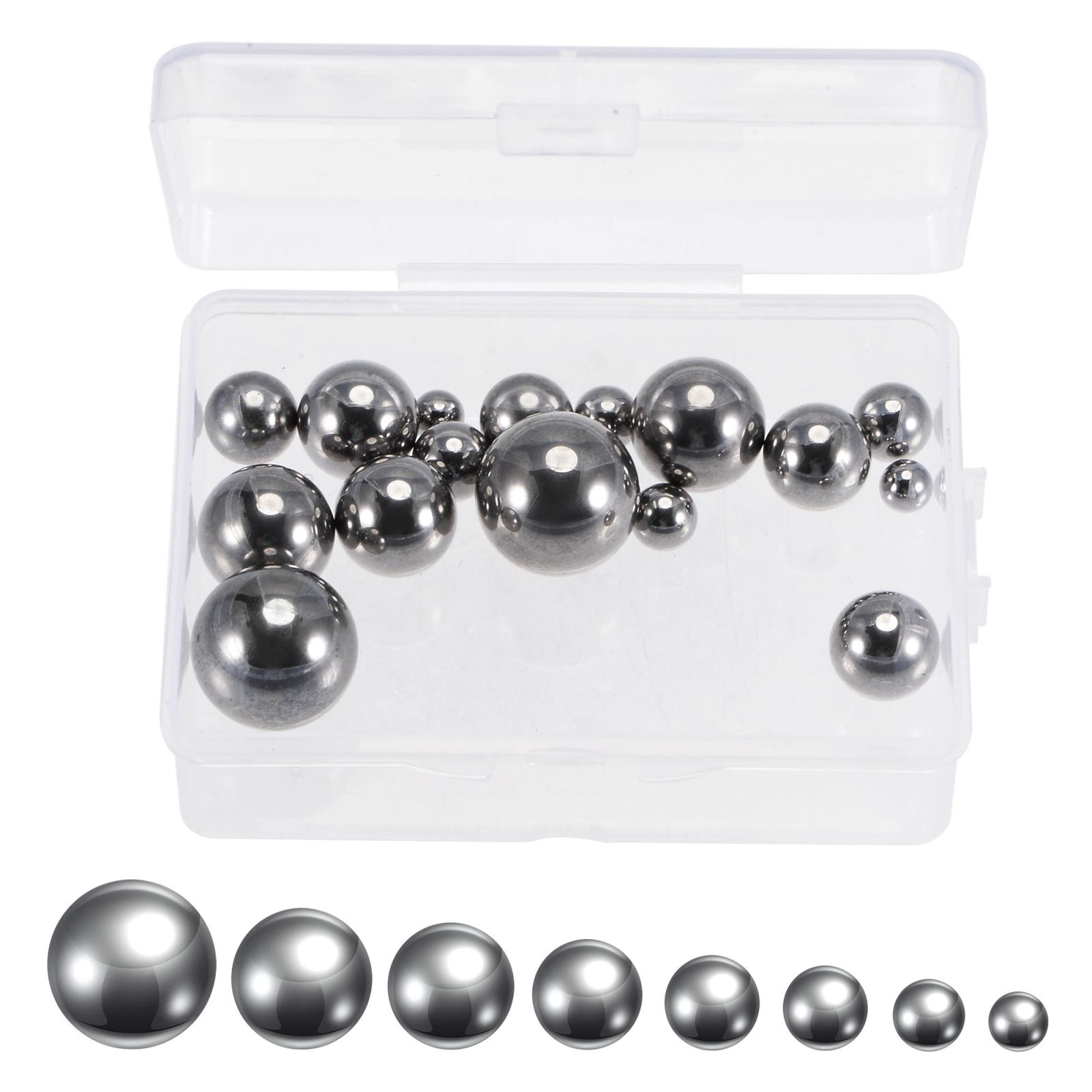 16pcs 8 Size Bearing Balls Assortment Chrome Steel with Storage Box