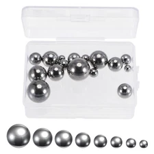 16pcs 8 Size Bearing Balls Assortment Chrome Steel with Storage Box