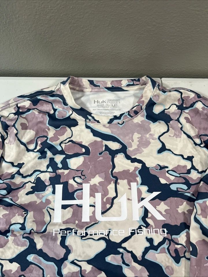 Camisa de pesca de manga larga Huk Performance para hombre talla M Foto 2 de 4