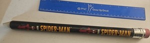 1995 Marvel The AMAZING SPIDER-MAN Jumbo Novelty 15" Wooden Pencil Writes