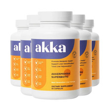 5-Pack AKKA Premium Liver Detox Cleanse - Supports Healthy Liver Detox- 300 Caps