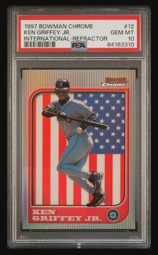 Ken Griffey Jr 1997 Bowman Chrome International Refractor PSA 10 Pop 14! *Rare*
