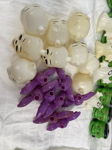 VTG BLOW MOLD SKULL HALLOWEEN STRING LIGHT Replacements Covers Frankenstein bat - Picture 14 of 19