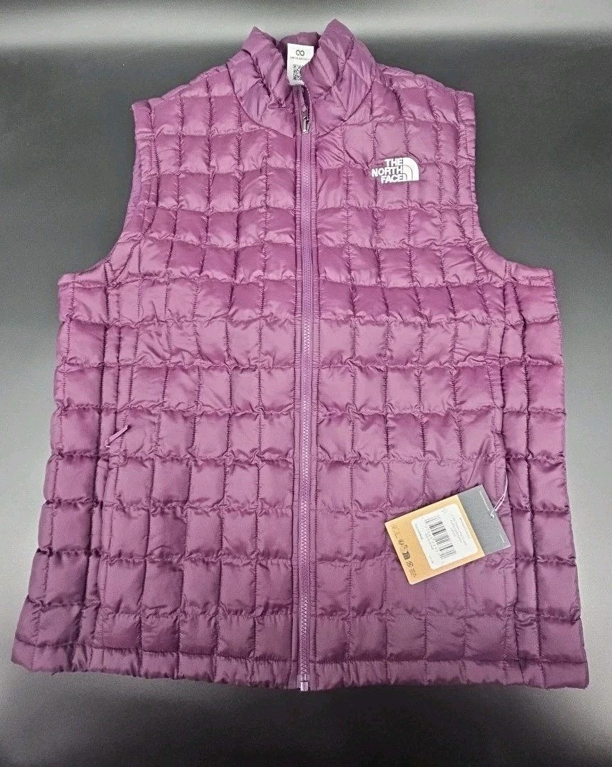 The North Face Men’s Thermoball Insulated Vest Purple Size Large NWT winter Vest