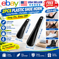 Portable Plastic Shoehorn Travel Shoe Horn Helper for Men Women Kids Seniors