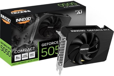 INNO3D nVidia GeForce RTX 5050 Compact 8G GDDR6 2572MHz Boost Clock