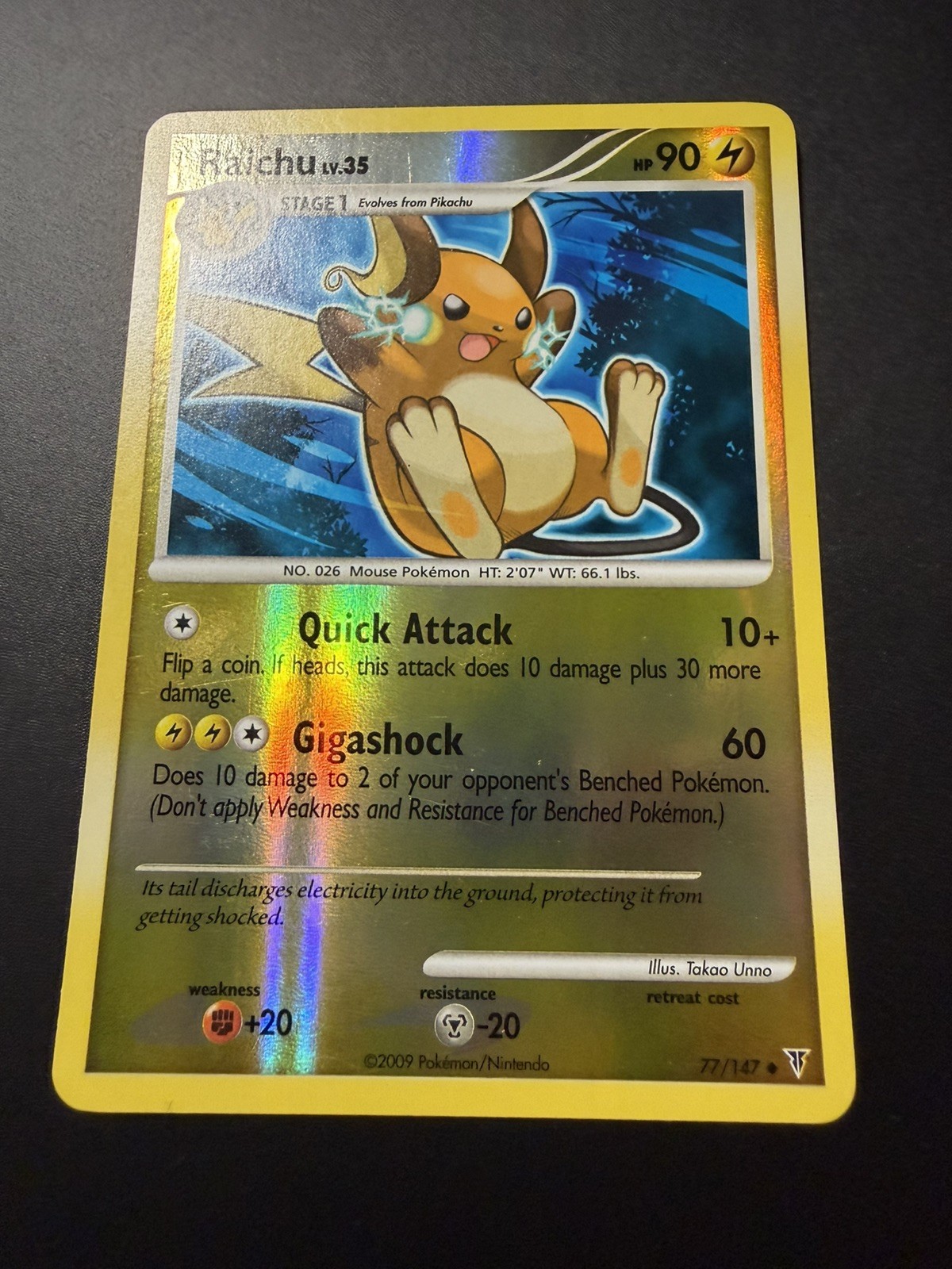 Raichu 77/147 Supreme Victors Reverse Holo