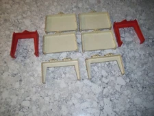 1960's HOT WHEELS REDLINE ERA TRACK ACCESSORY TRESTLE LOT OF 8