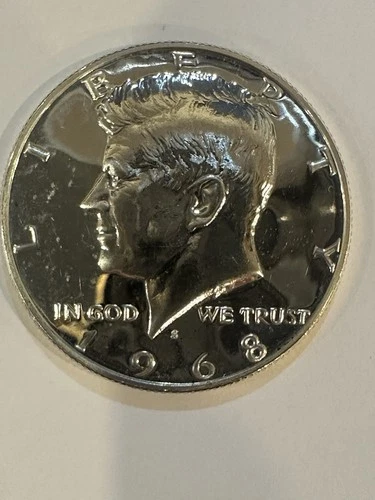 1968 S Kennedy Gem Proof Half Dollar Coin 40% Silver US