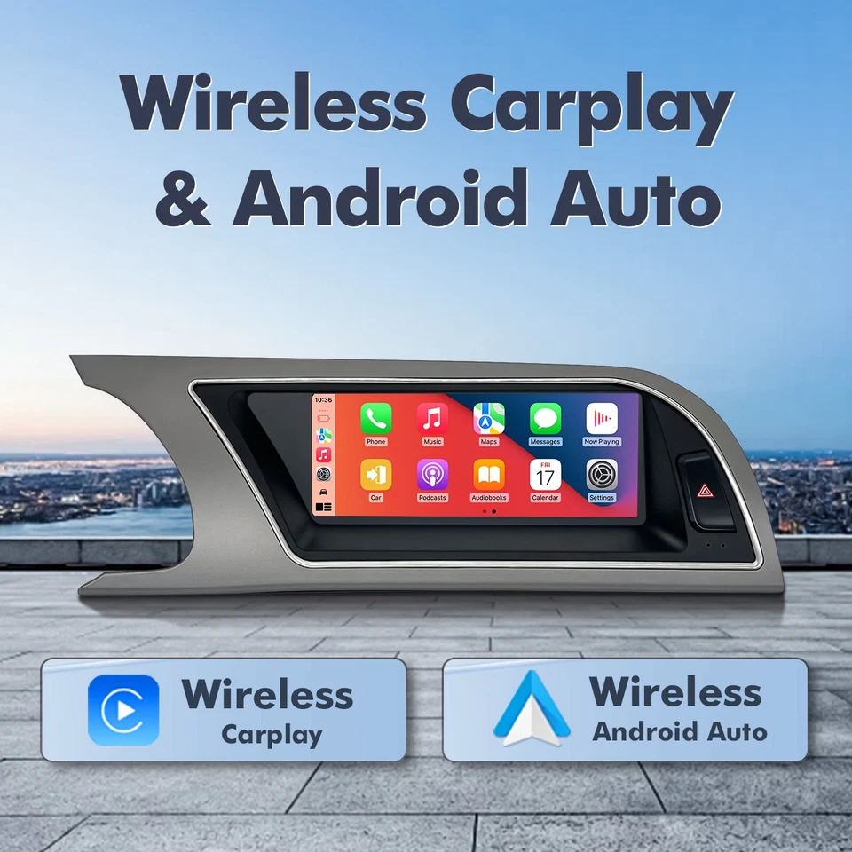 8.8" Apple Carplay Android Autoradio Multimedia 32GB Für Audi A4 RS4 2009-2012 - Bild 4 von 4