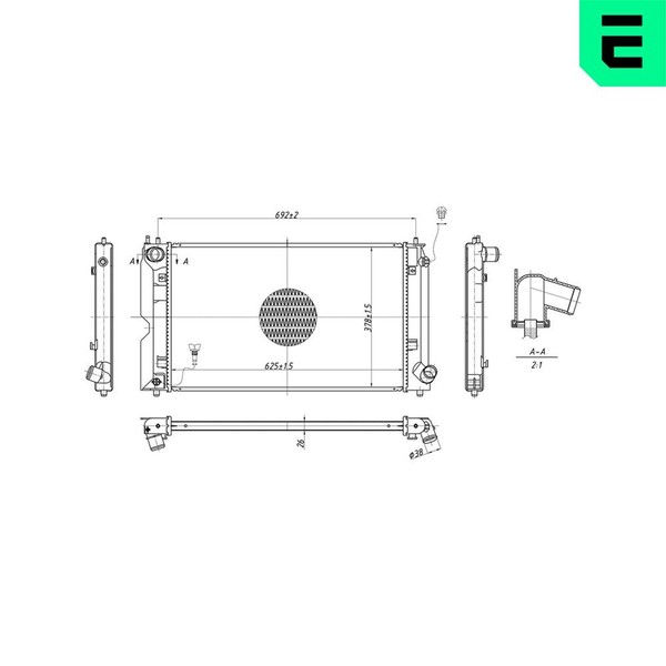 ERA MotorküHler WasserküHler 673299 FüR Toyota Corolla Avensis Verso NDE120_-image