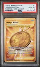 hero's medal pokemon card value Hero's Medal (Secret) - SWSH04: Vivid Voltage [SECRET RARE]