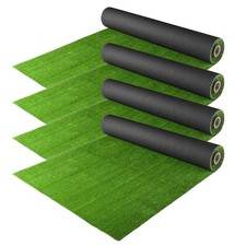 Artificial Grass Turf Roll 65'x5' Large Backyard Faux Decor Fake Lawn 4 Pack