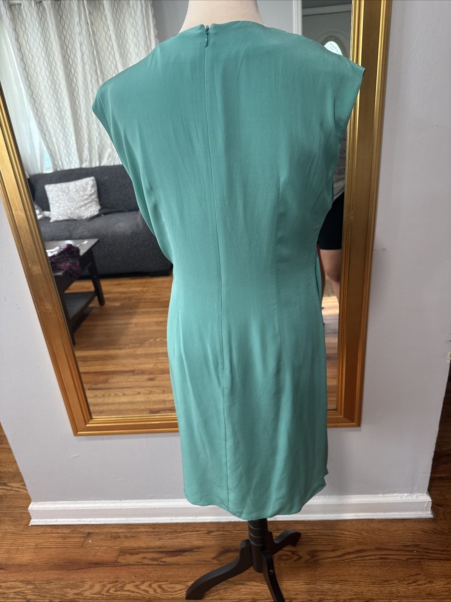green emerald velvet dress Rachel Zoe