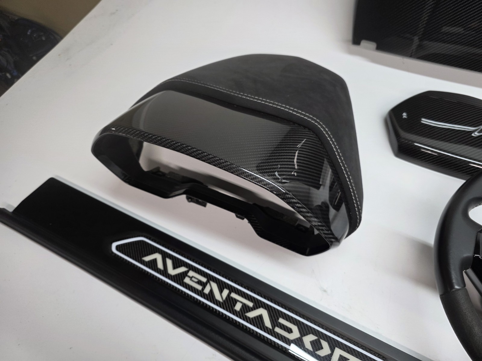 LAMBORGHINI AVENTADOR LP700 LP740 S ULTIMAE CARBON FIBER INTERIOR TRIM SET OEM 