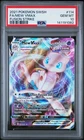 2021 POKEMON SWORD & SHIELD FUSION STRIKE #114 FULL ART/MEW VMAX PSA 10