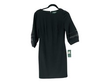 Lauren Ralph Lauren Women Black Dress Size 2 NWT Elegant Work Office