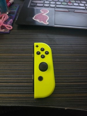Nintendo switch joy con right controller neon yellow