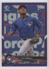 2018 Bowman Chrome Prospects Purple Refractor 117/250 DJ Daniels #BCP193 0l2