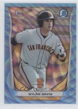 2014 Bowman Draft Chrome Blue Wave Refractor Dylan Davis #CDP94 0p3