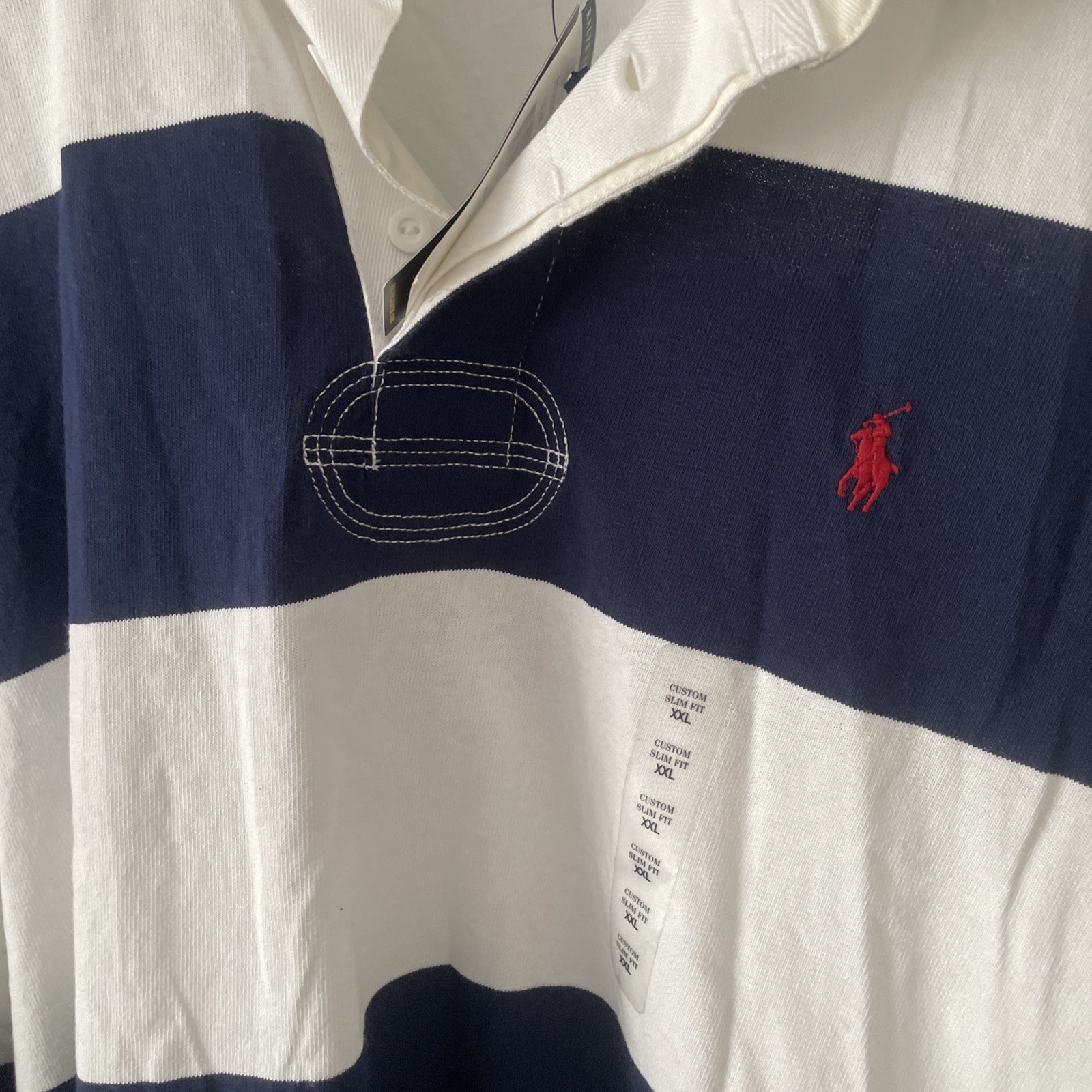 polo ralph lauren custom slim fit long sleeve rugby polo Size XXL NEW RRP £180 image 4