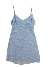 Forever 21 Blue Floral Mini Dress Adjustable Straps Womens Medium