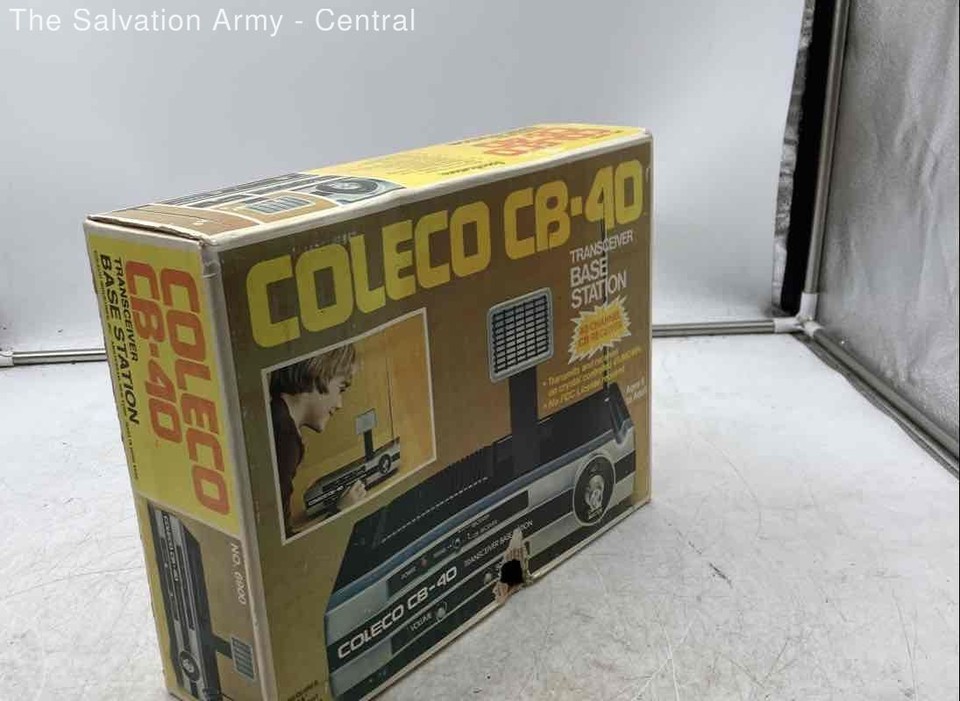 Coleco CB-40 Silver Black 40 Channel CB Receiver Transceiver Base ...