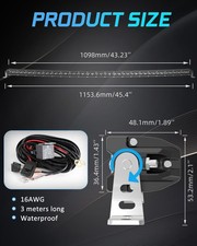 Curved 202632384450 Slim Single Row Led Light Bar Off Road Driving Suv Atv Curved 202632384450 Slim Single Row Led Light Bar Off Road Driving Suv Atv