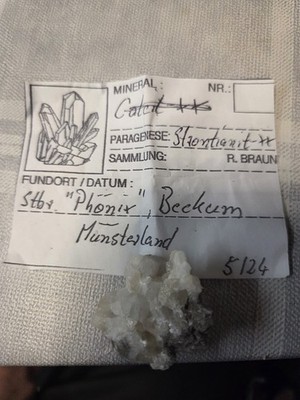 Strontianit ''Phönix'' Beckum Münsterland
