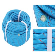 Braided Polyester Rope 1/2" X 125' 8400 Lbs Arborist Rigging Rope Blue  Red