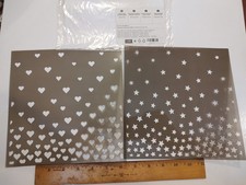 Stampin' Up Hearts And Stars Decorative Masks Stencils