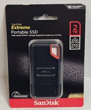 New SanDisk Portable Extreme Portable SSD 2TB USB-C SSD SDSSDE61-2T00-AT