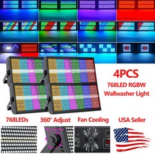 4X 768LED Wall Washer Party Light DMX RGB LED Wash Light Bar Stage Effect Light