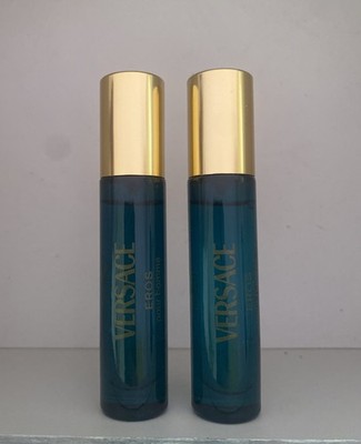 Versace Eros Eau de Toilette Men s Travel Spray 2x ~5ml/0.17oz Each Without Box