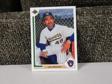 1991 Upper Deck Baseball Card, Julio Machado, Milwaukee Brewers, #716