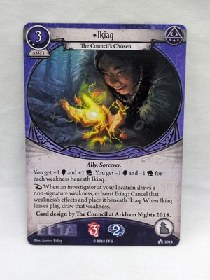 Arkham Horror LCG Ikiaq Promo Card RARE | eBay Arkham Horror LCG Ikiaq Promo Card RARE | eBay