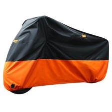 Motorcycle Cover Waterproof for Harley Davidson Street xxxlarge Black Orange